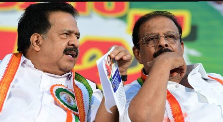 K.-Sudhakaran-and-Ramesh-Chennithala-Absent-UDF-Election-Convention-1